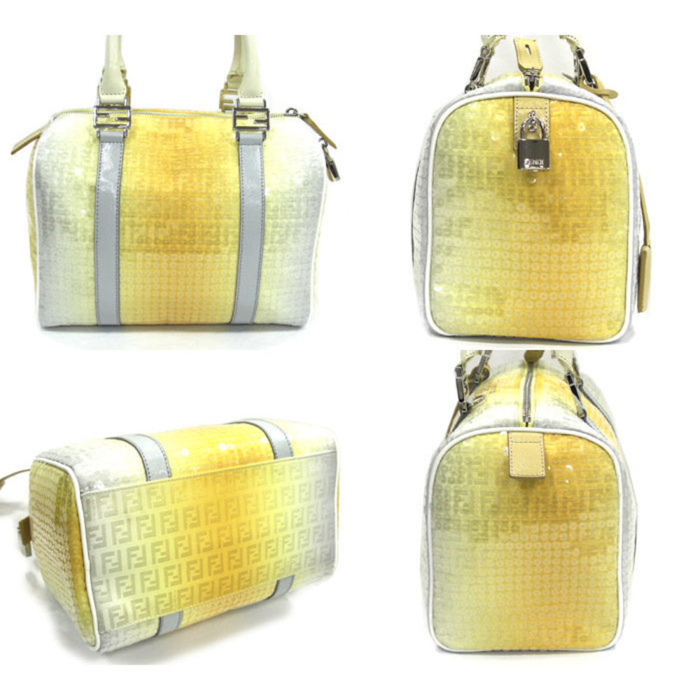Fendi Mini Sequin Bag Boston Pattern Zucca